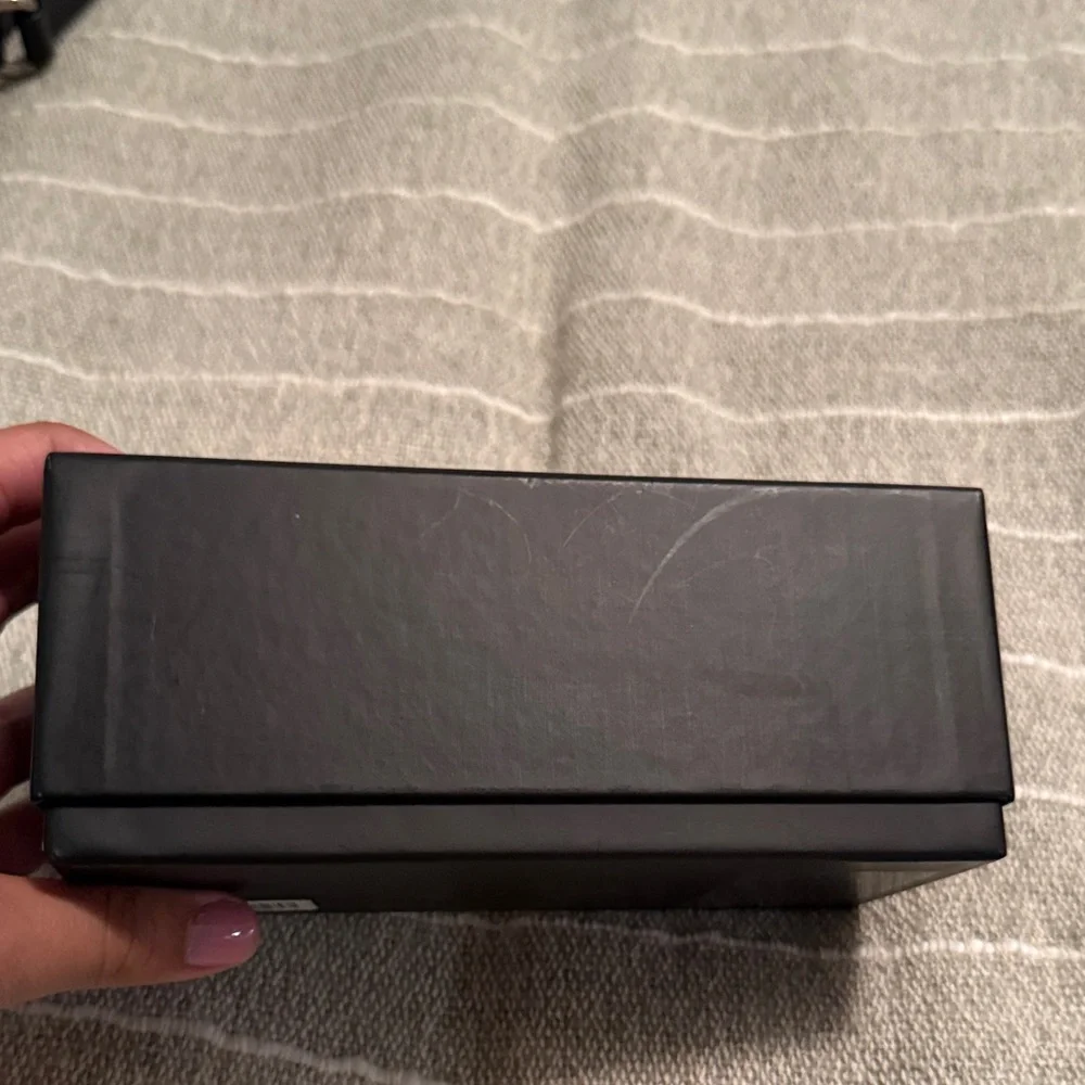 Versace Black Sunglasses box with new Versace, cleaning cloth and instructions